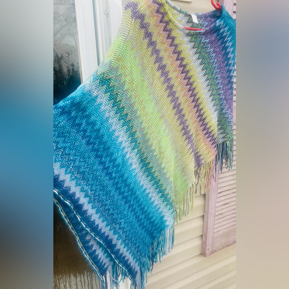 Multicolored Poncho